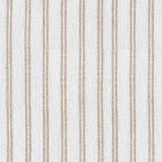 Ivory/Natural swatch Ticking Stripe Linen Drapery Panel