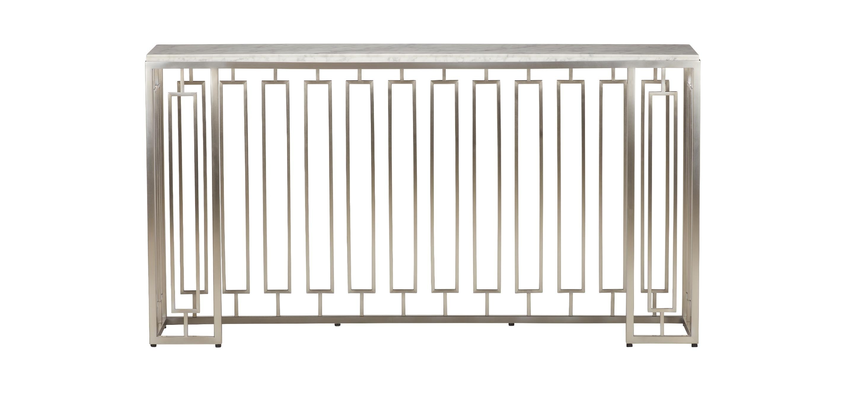 Teresa Marble-Top Console Table with Metal Base | Ethan Allen