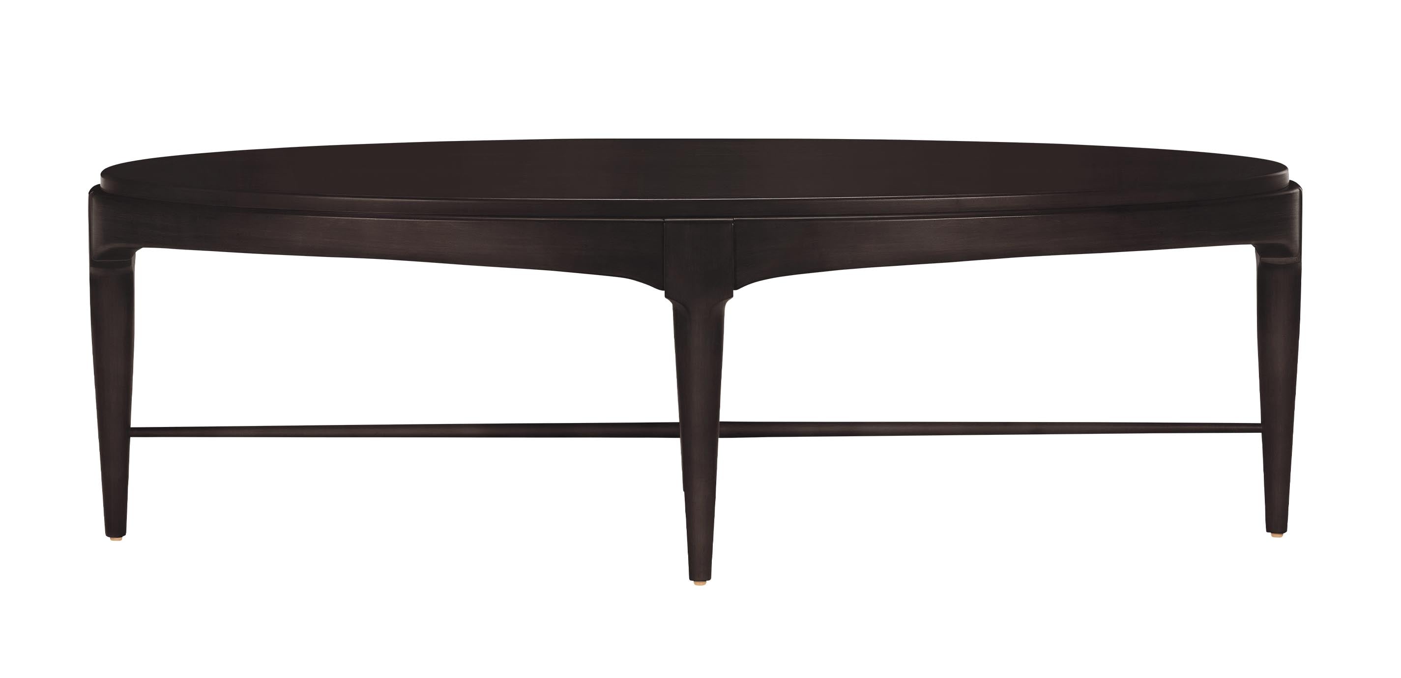 Draper Oval Wood Midcentury Coffee Table | Ethan Allen