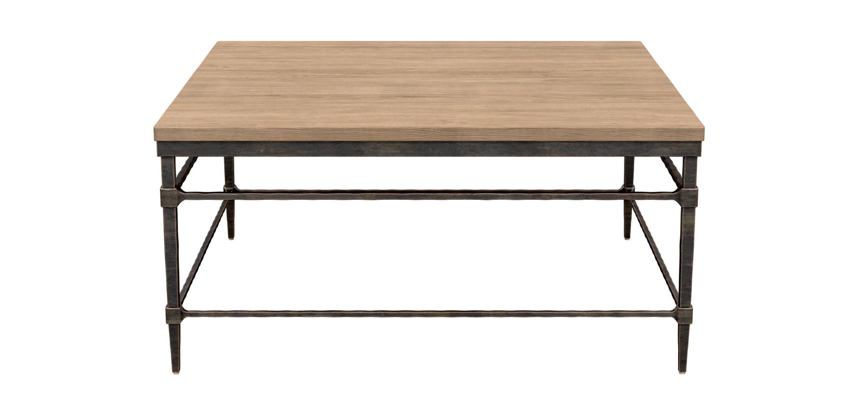 Vida Square Wood-Top Coffee Table in Maple or Oak | Ethan Allen