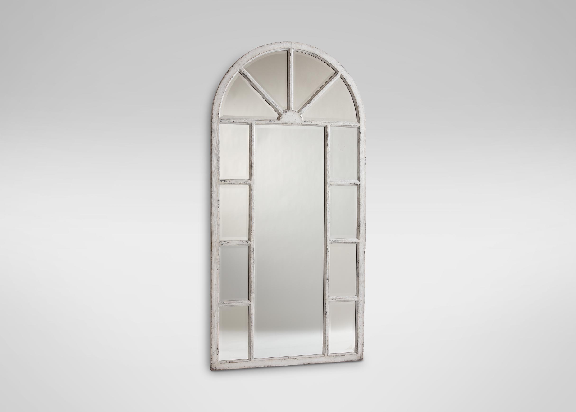 Antique White Cypress Floor Mirror Mirrors Ethan Allen