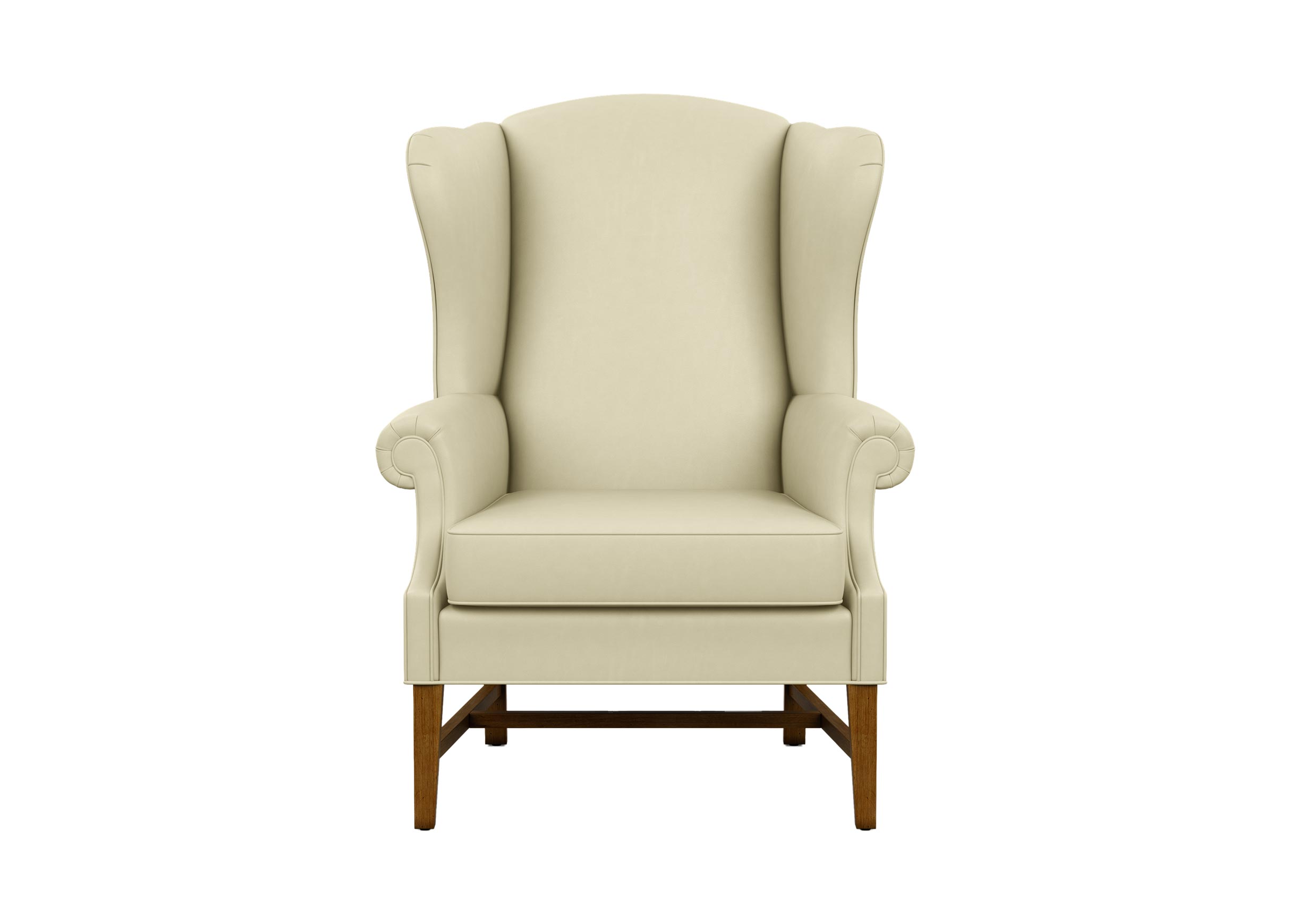 Skylar Leather Wing Chair And, Ethan Allen Wing Chair Slipcover