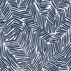 Blue/White swatch Lush Wallpaper