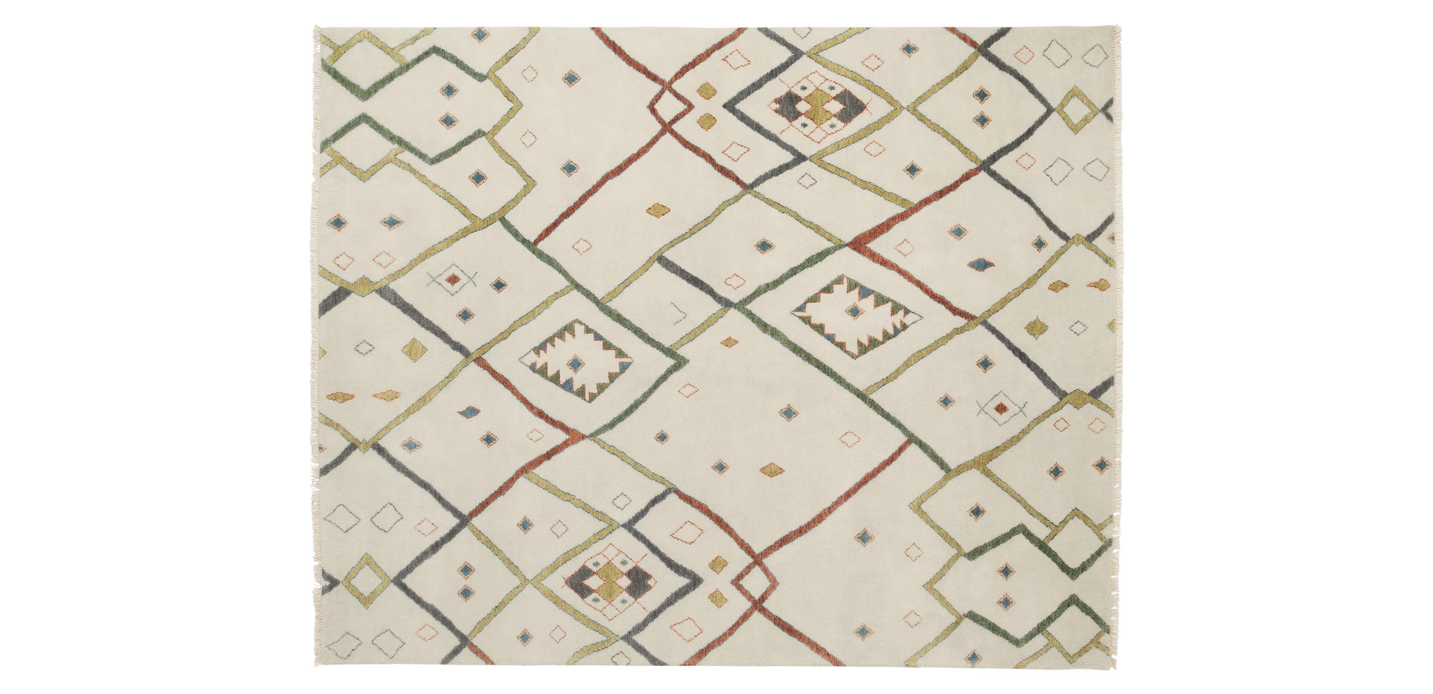 Azilal Moroccan-Style Rug—Hand-Knotted Diamond Rug | Ethan Allen