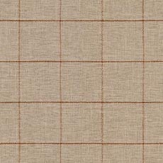 Jovan Russet (39667): casual woven windowpane swatch Jovan Linen Fabric