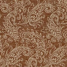 Bianca Russet (44267): traditional woven paisley swatch Bianca Linen Fabric