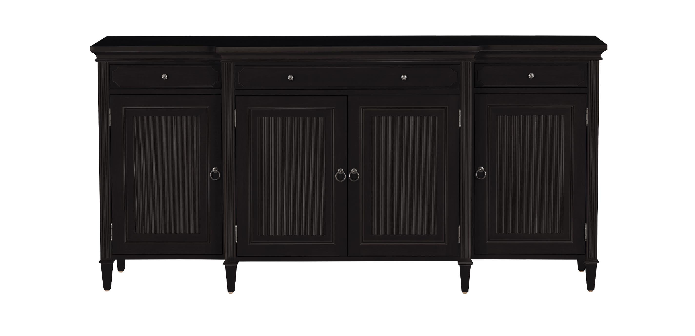 oy　ADA万天石　約6kg Davos Four-Door Wood Buffet with Breakfront Detail | Ethan Allen