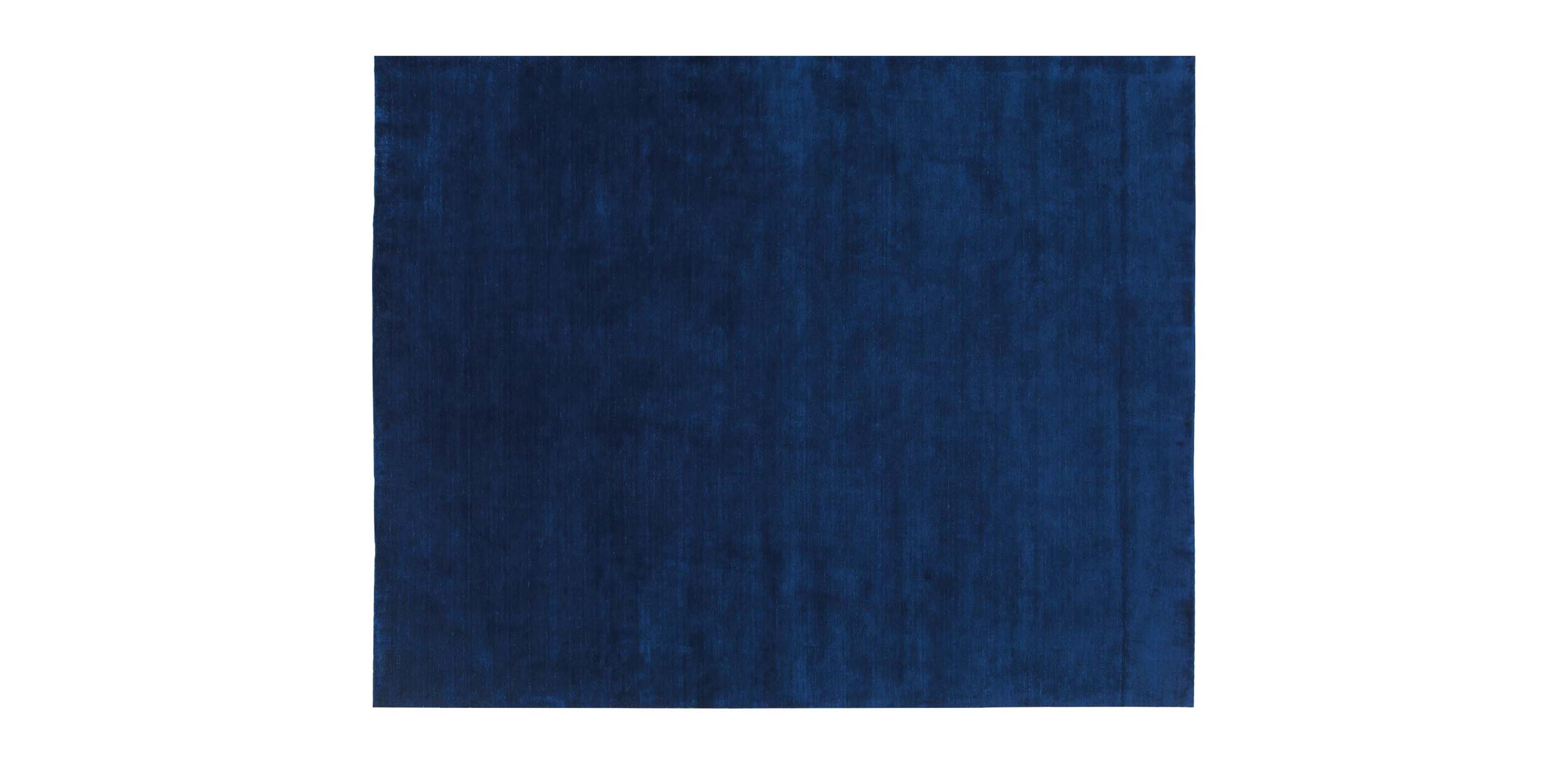 Loomed Wool Rug, Navy Solid Rugs Ethan Allen