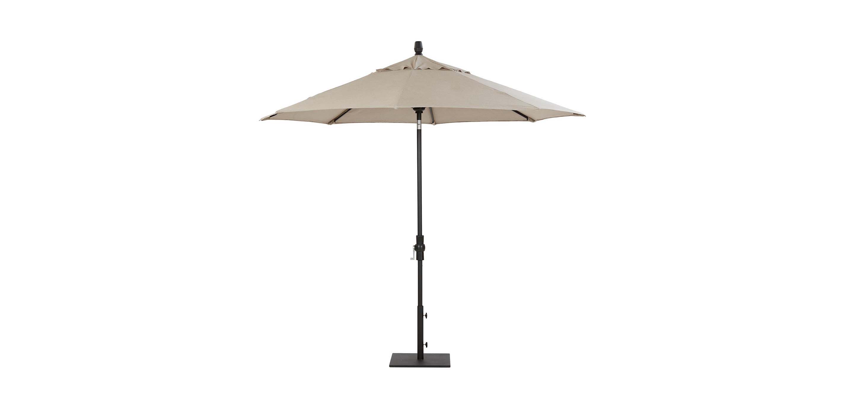 9ft patio umbrella in taupe 9ft Market Patio Umbrella Double-Vented 6 Rib Replacement Canopy Taupe