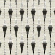 Black/Ivory swatch Rabaul Ikat Wallpaper