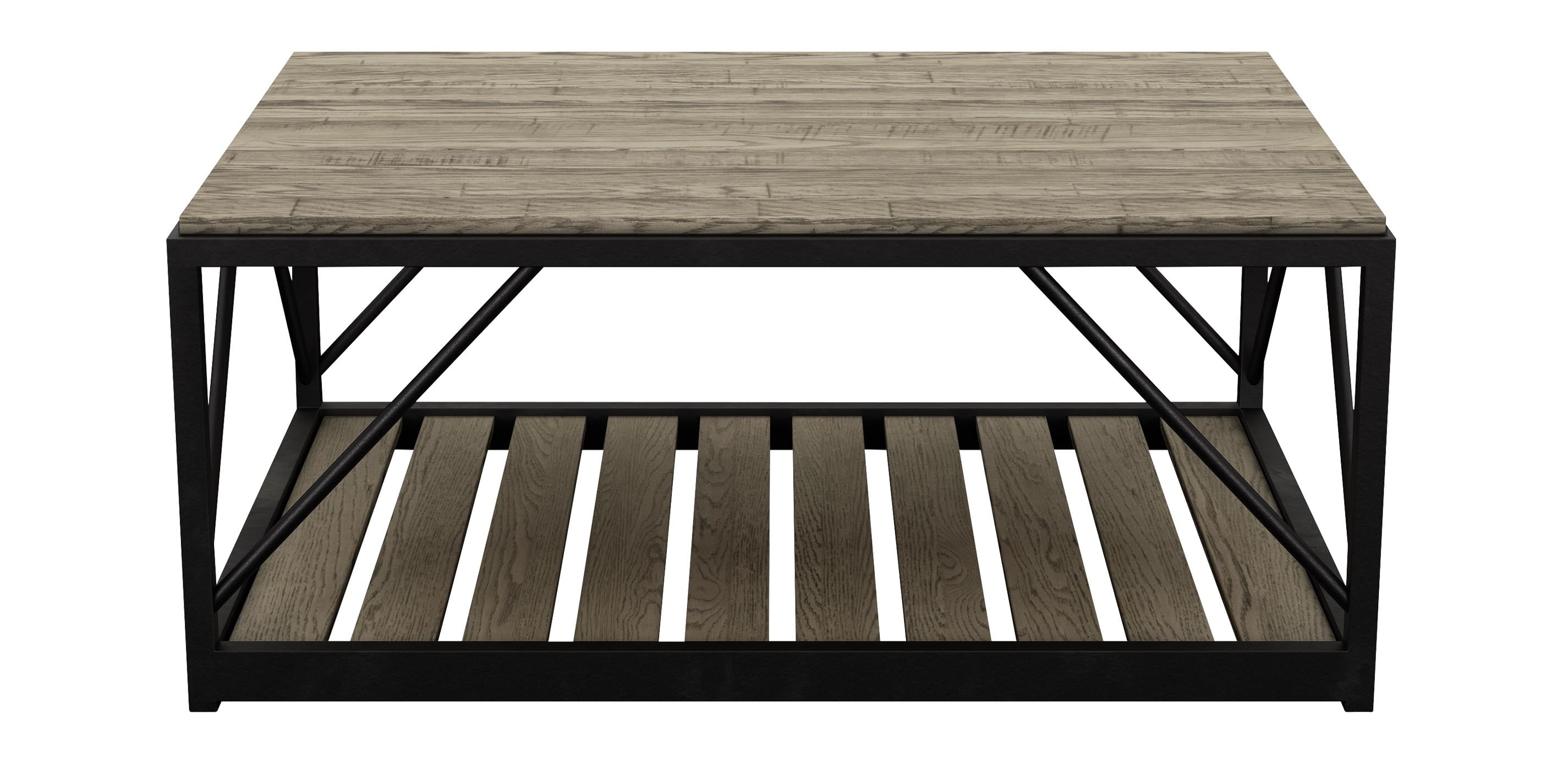 Ethan Allen のコーヒーテーブル Beam Metal Base Coffee Table | Coffee Tables | Ethan Allen