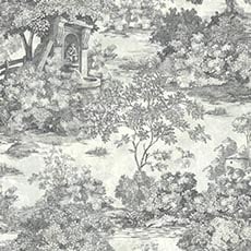 Silver/Black swatch Savannah Wallpaper