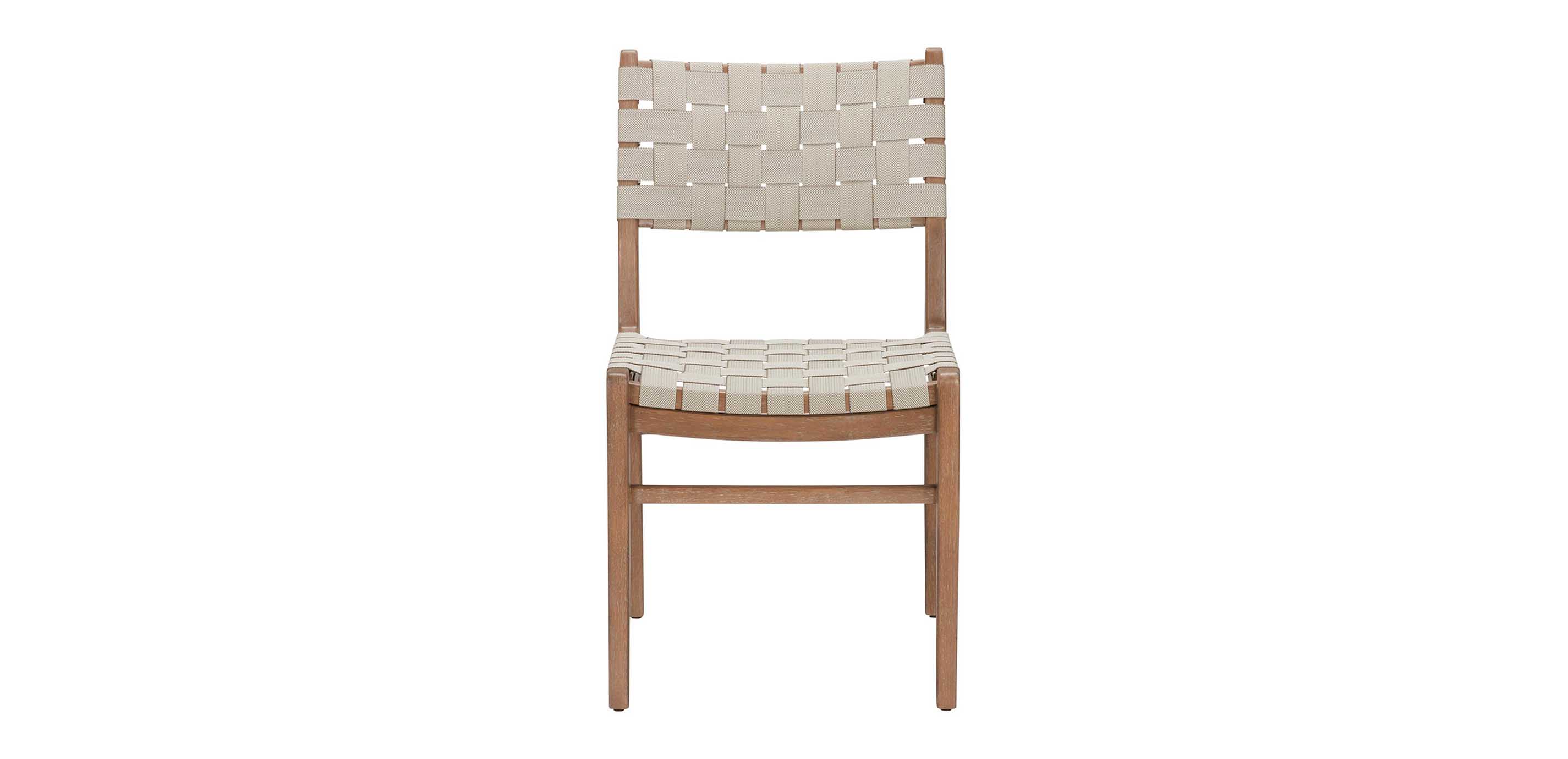 Marteen Woven Dining Chair Side, Leather Straps For Chairs