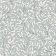 Blue swatch Surrey Floral Wallpaper