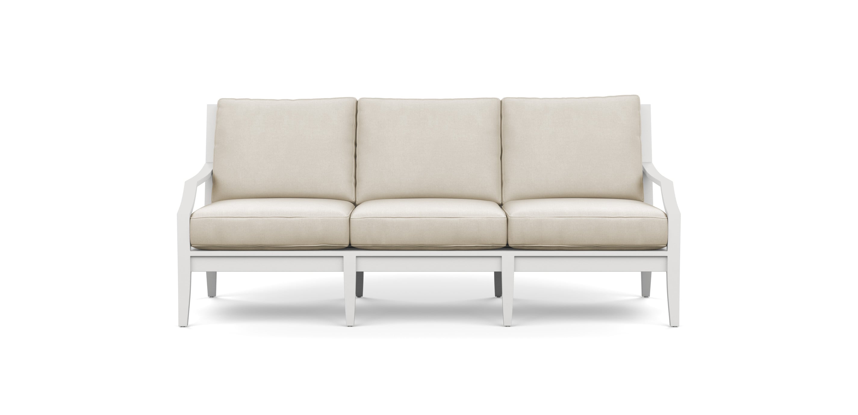 ETHAN ALLEN アメリカ製2.5人用ソファ Nod Hill Aluminum Outdoor Patio Sofa | Ethan Allen
