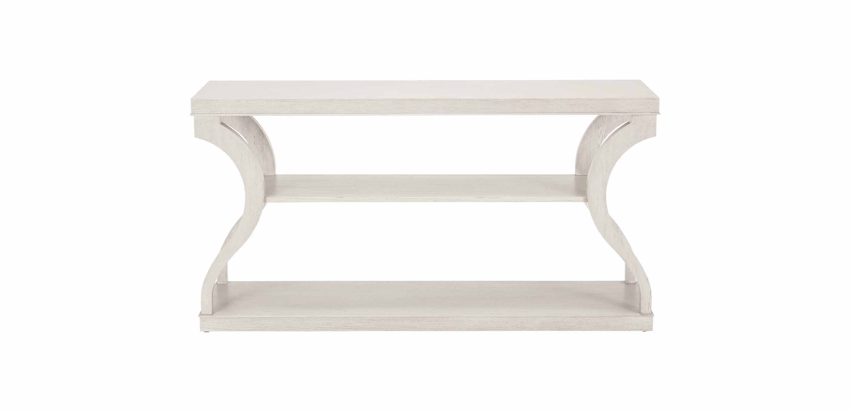 Donatella Oak Open-Concept Console Table | Ethan Allen
