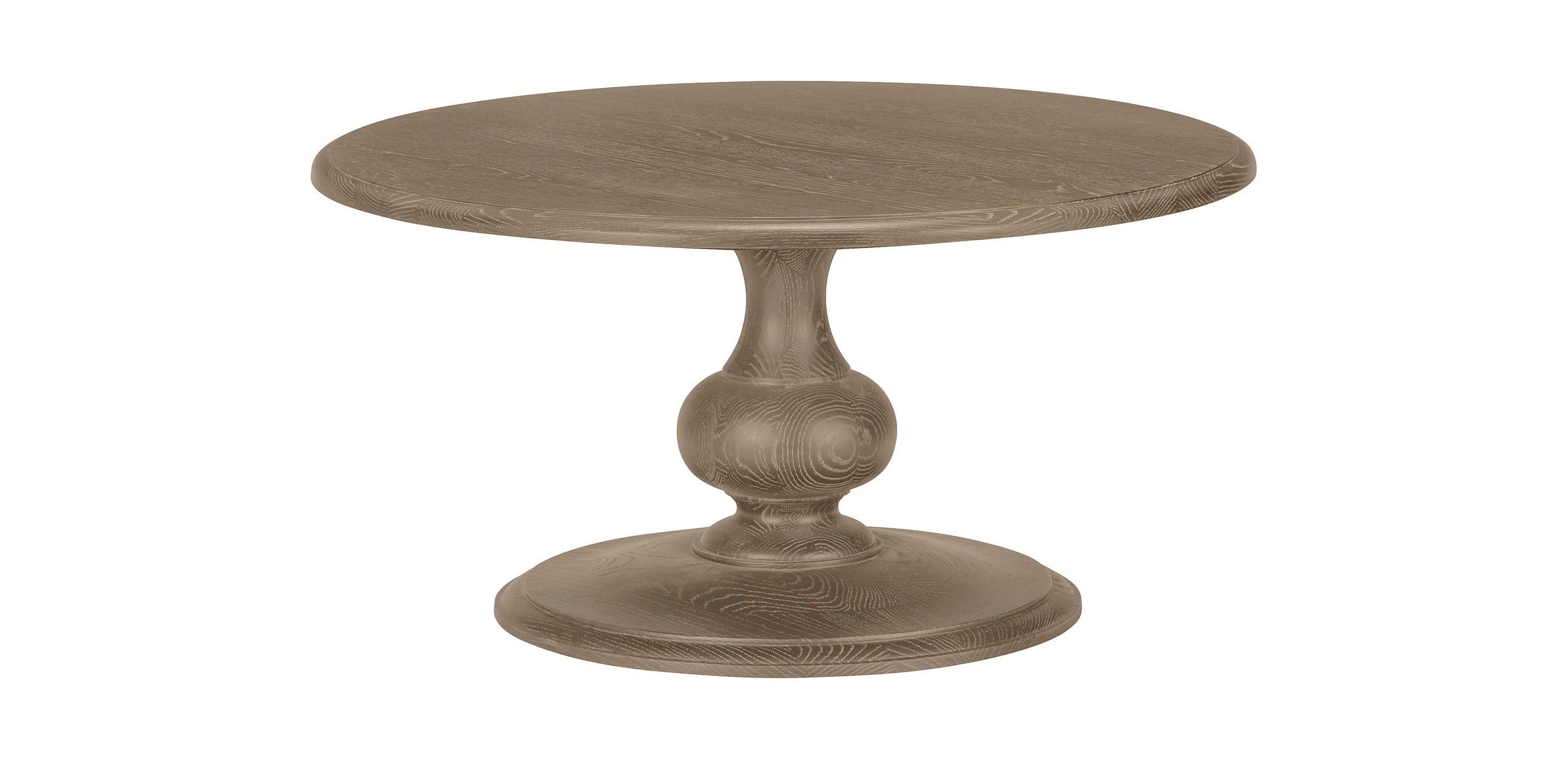 Alcott Round Farmhouse Coffee Table | Cocktail Table | Ethan Allen