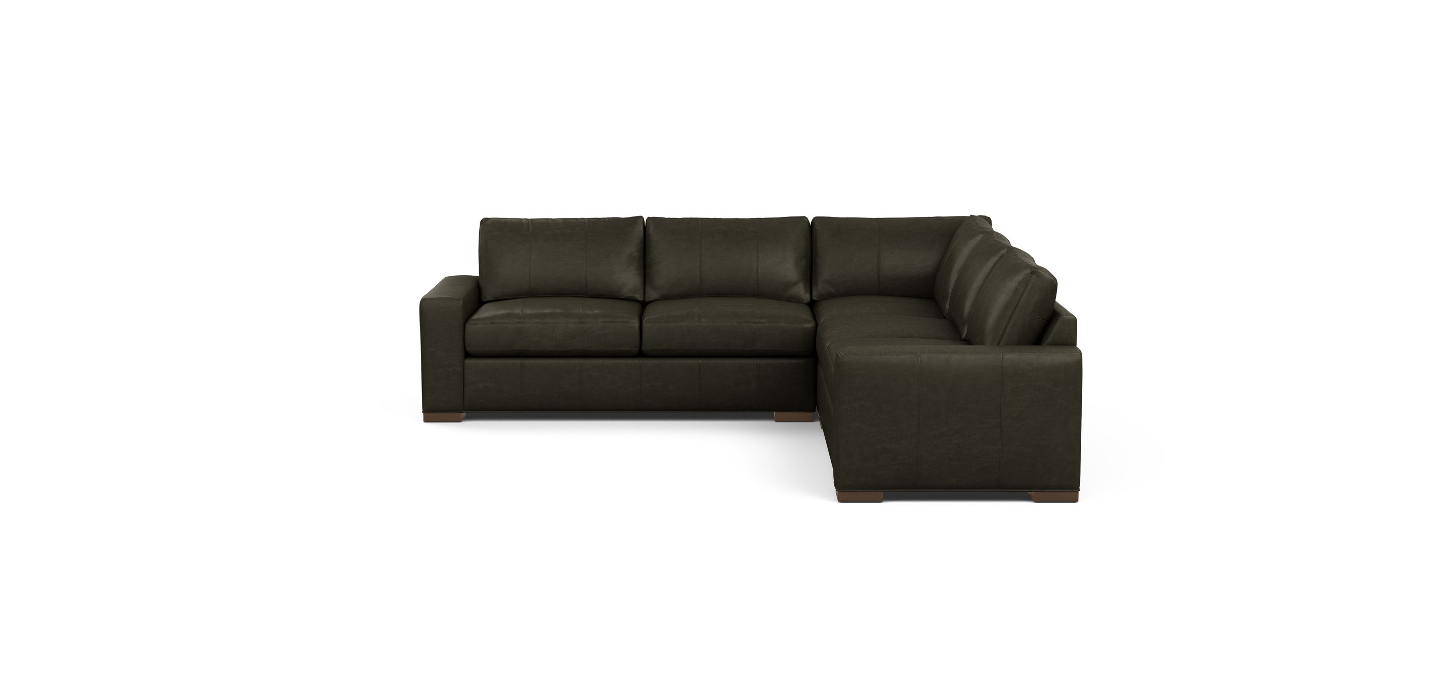 Conway ThreePiece Leather Sectional Ethan Allen