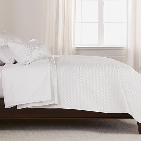 Salena Quilted Coverlet, Pearl Product Thumbnail Salena Quilted Coverlet, Pearl Product Thumbnail
