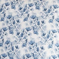 Blue swatch Watercolor Floral Reversible Quilt and Shams Set
