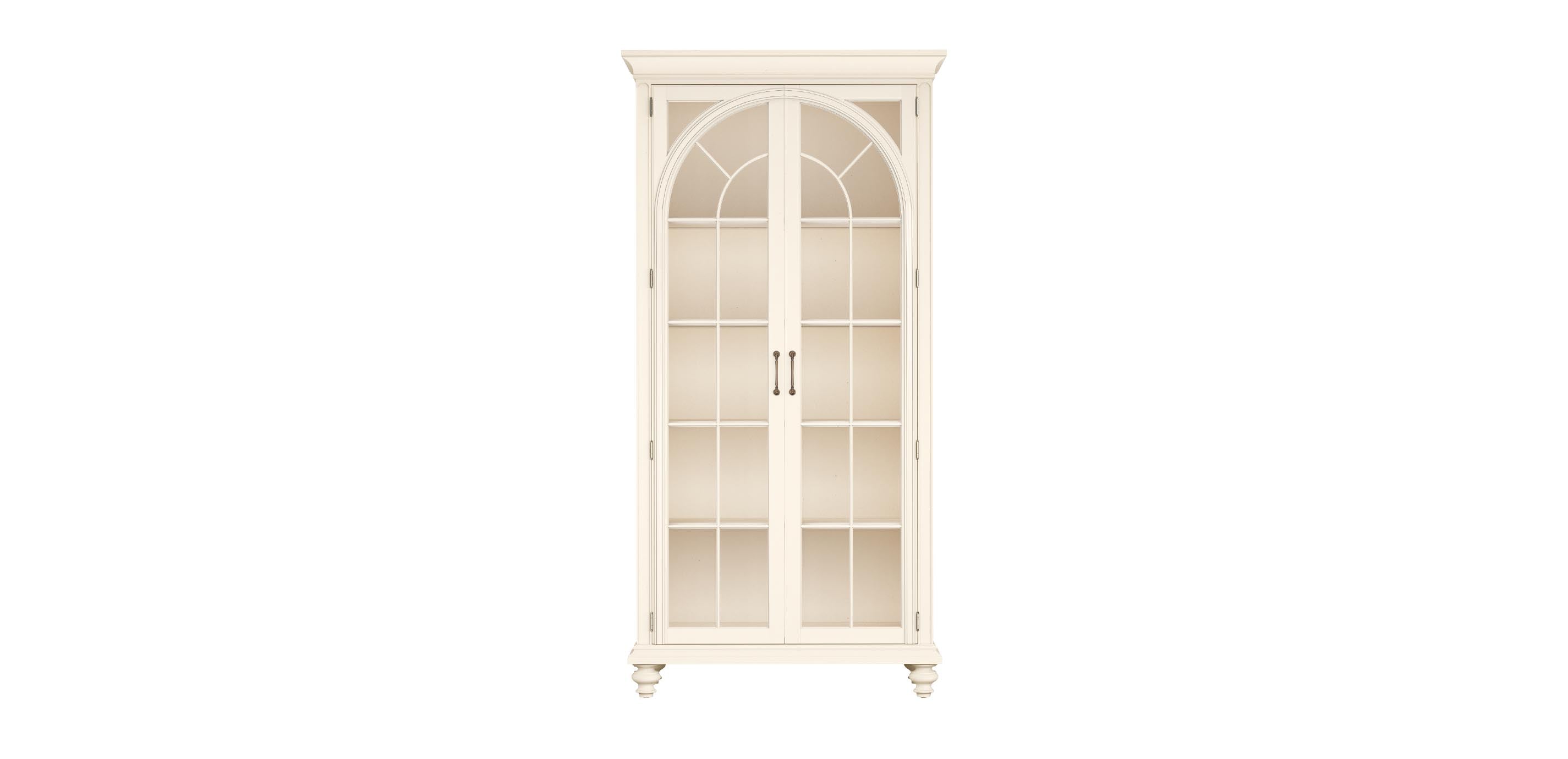 Zeta Display Cabinet with Arched Window Glass Doors | Ethan Allen