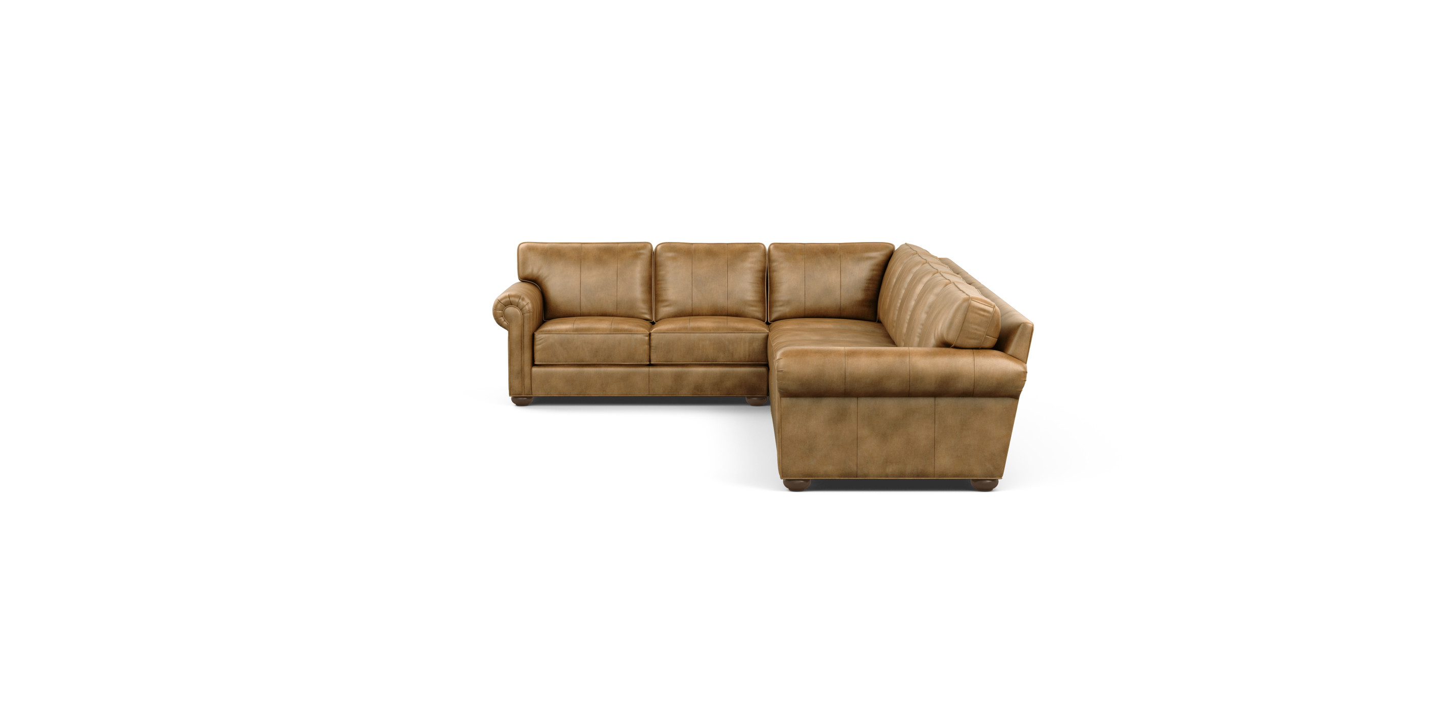 Richmond Four-Piece Grand Leather Sectional | Ethan Allen