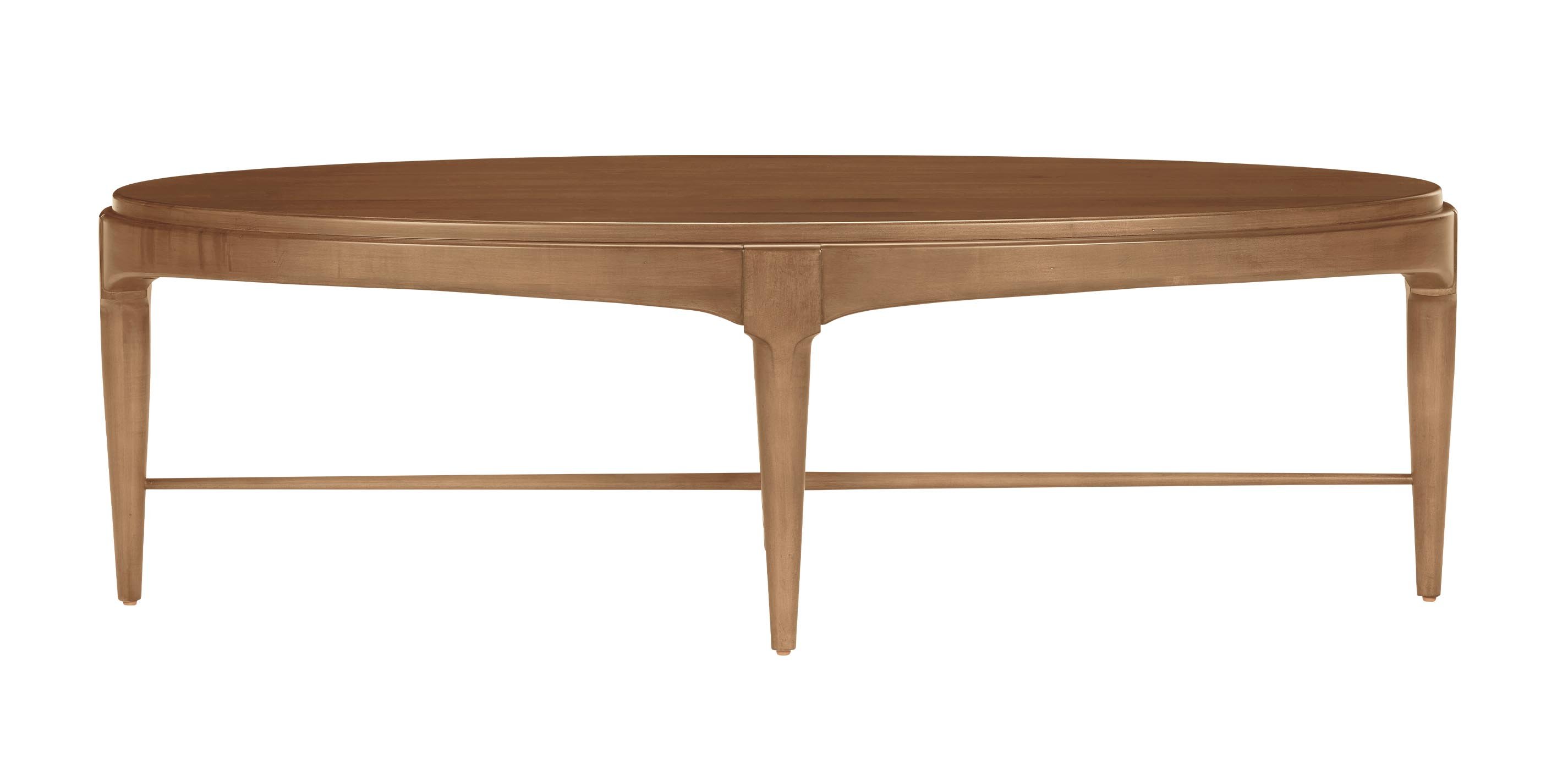 Draper Oval Wood Midcentury Coffee Table | Ethan Allen