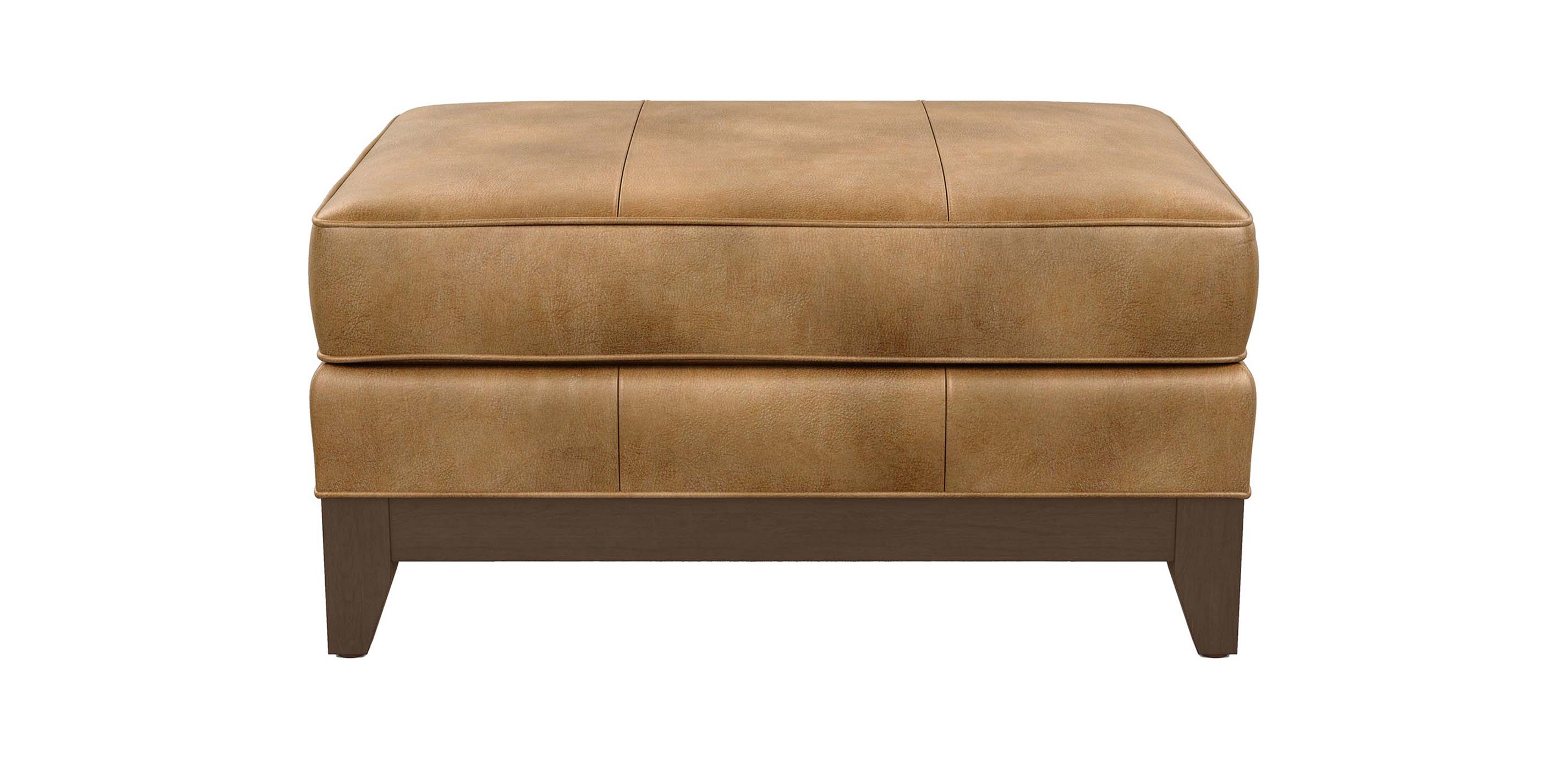 Arcata Leather Ottoman Ottomans & Benches Ethan Allen