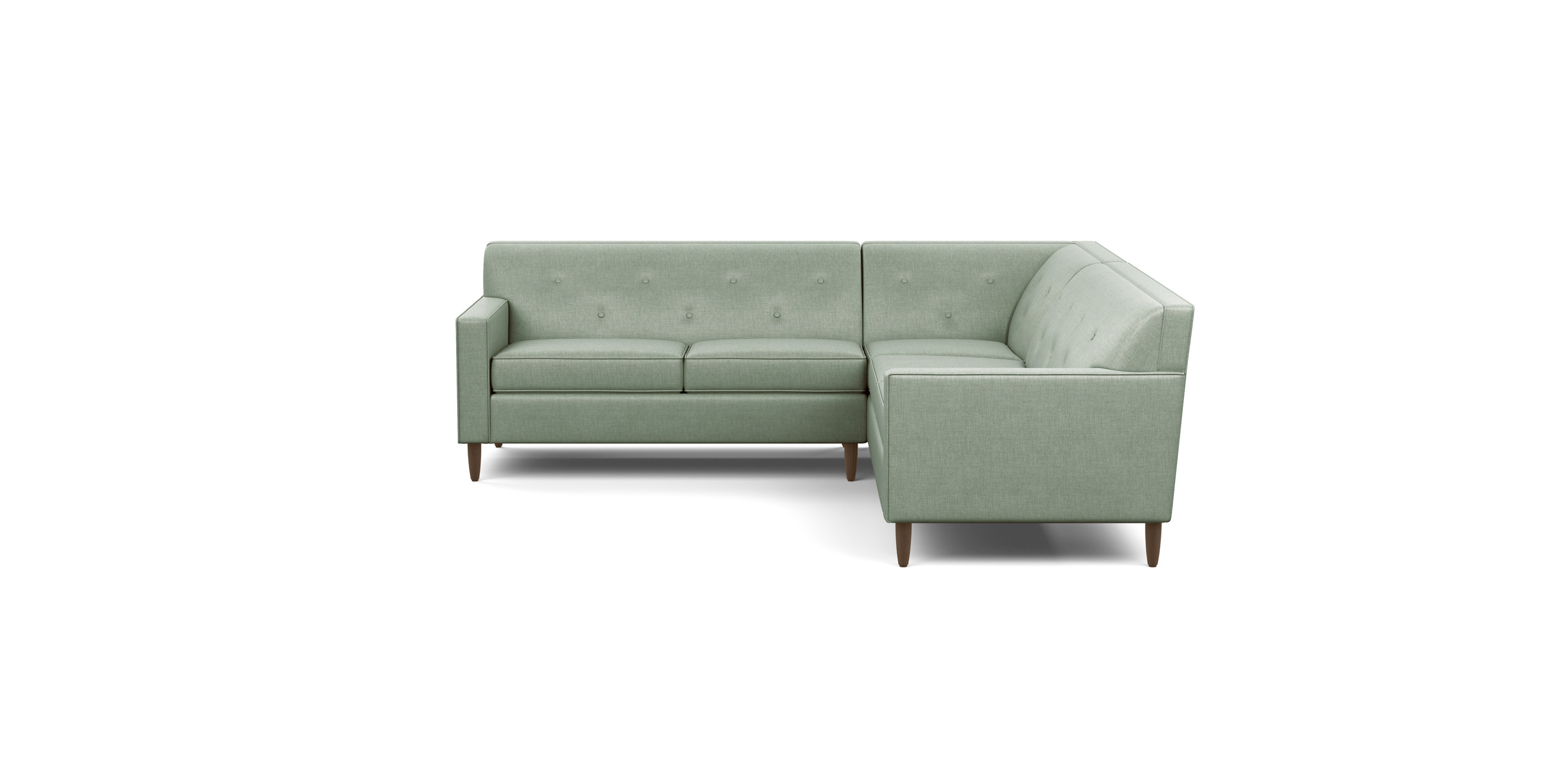 Ethan allen green store couch
