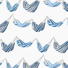 Blue swatch Laguna Hammock Wallpaper