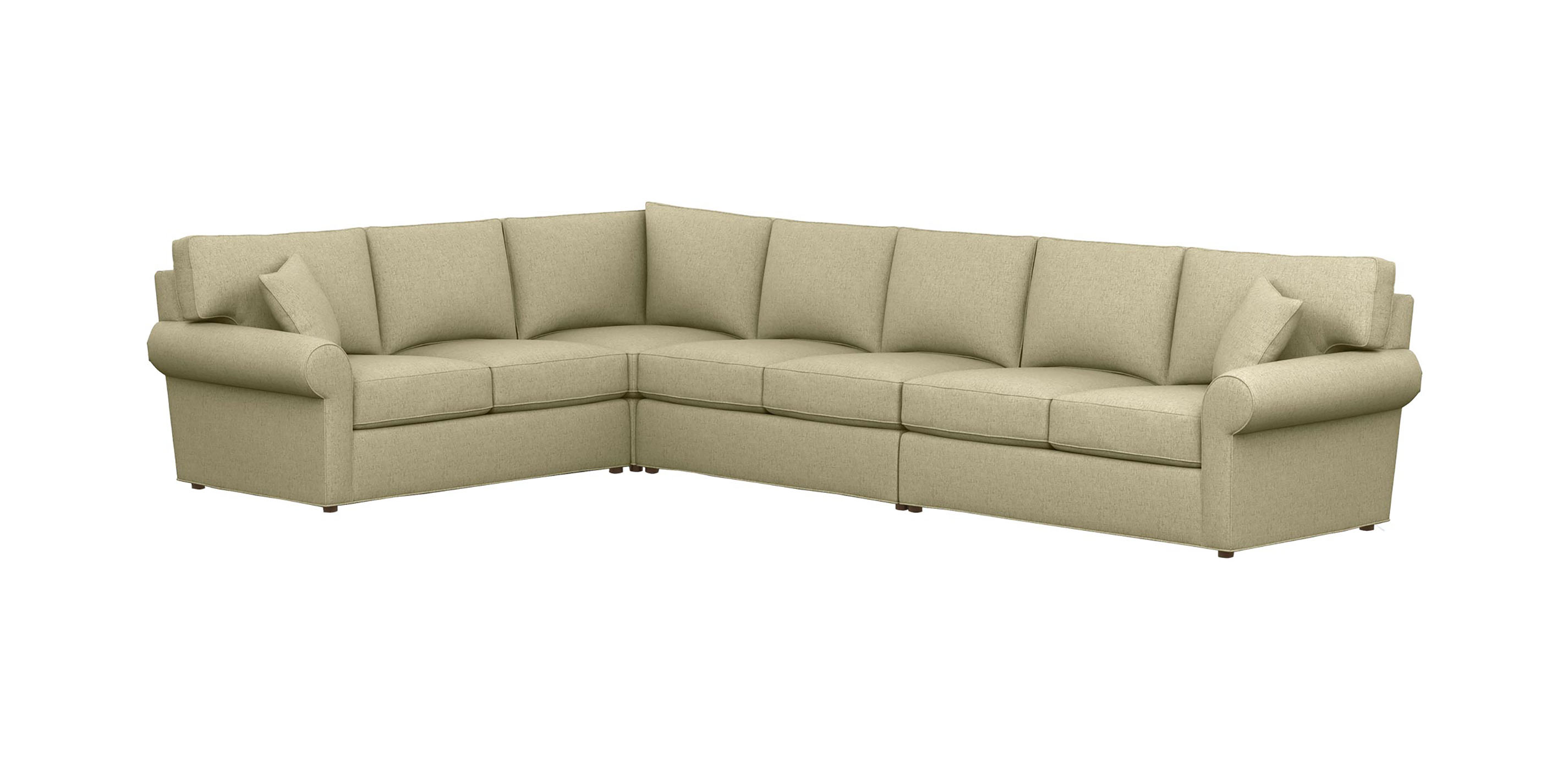 Retreat Large RollArm Sectional Ethan Allen