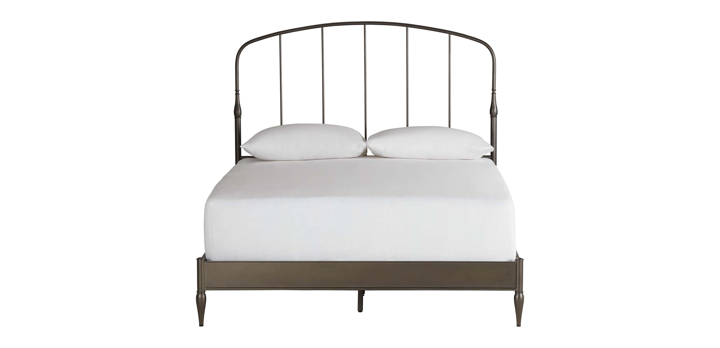 Blythe Victorian-Inspired Bed, Metal Arch-Top Bed