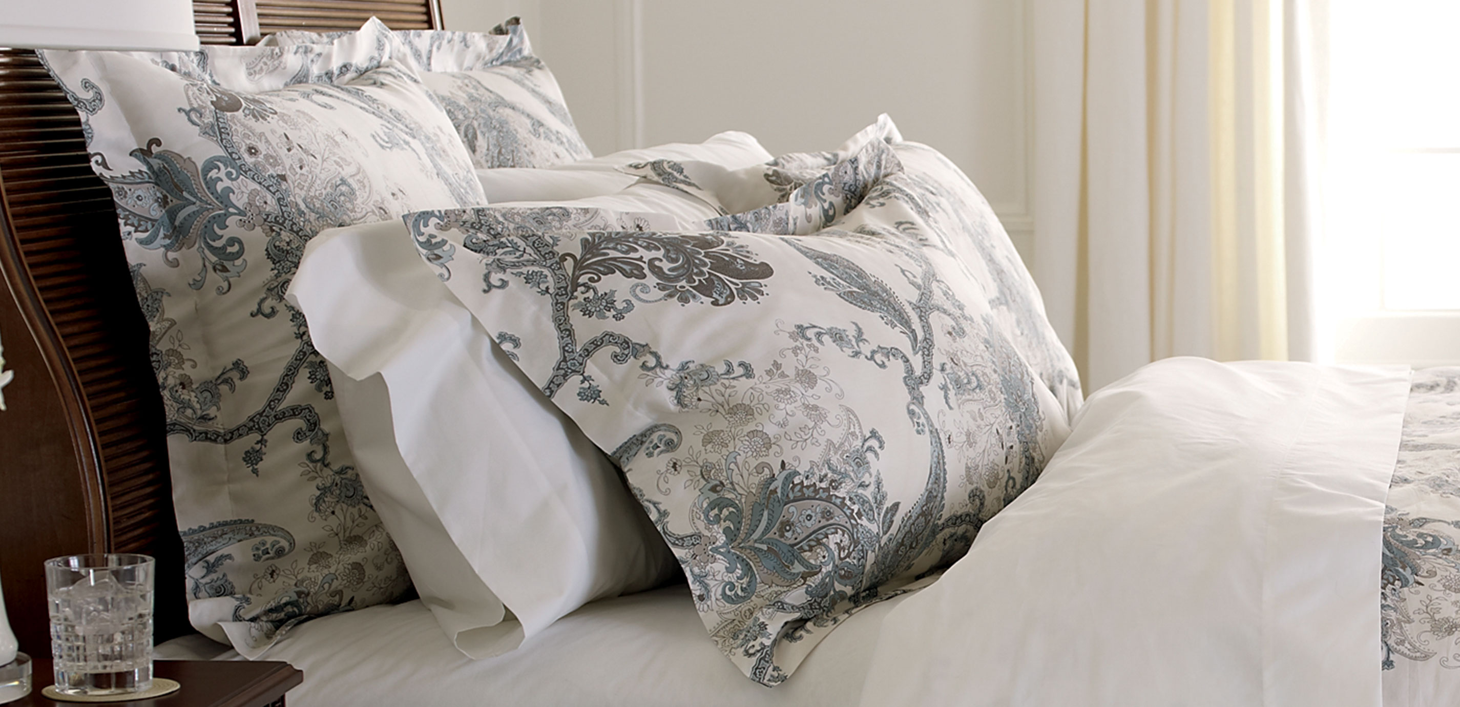 Wynsome Paisley Sham BEDDING Ethan Allen