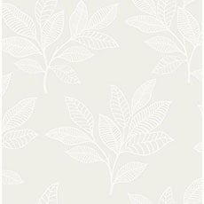 White swatch Audrey Floral Wallpaper
