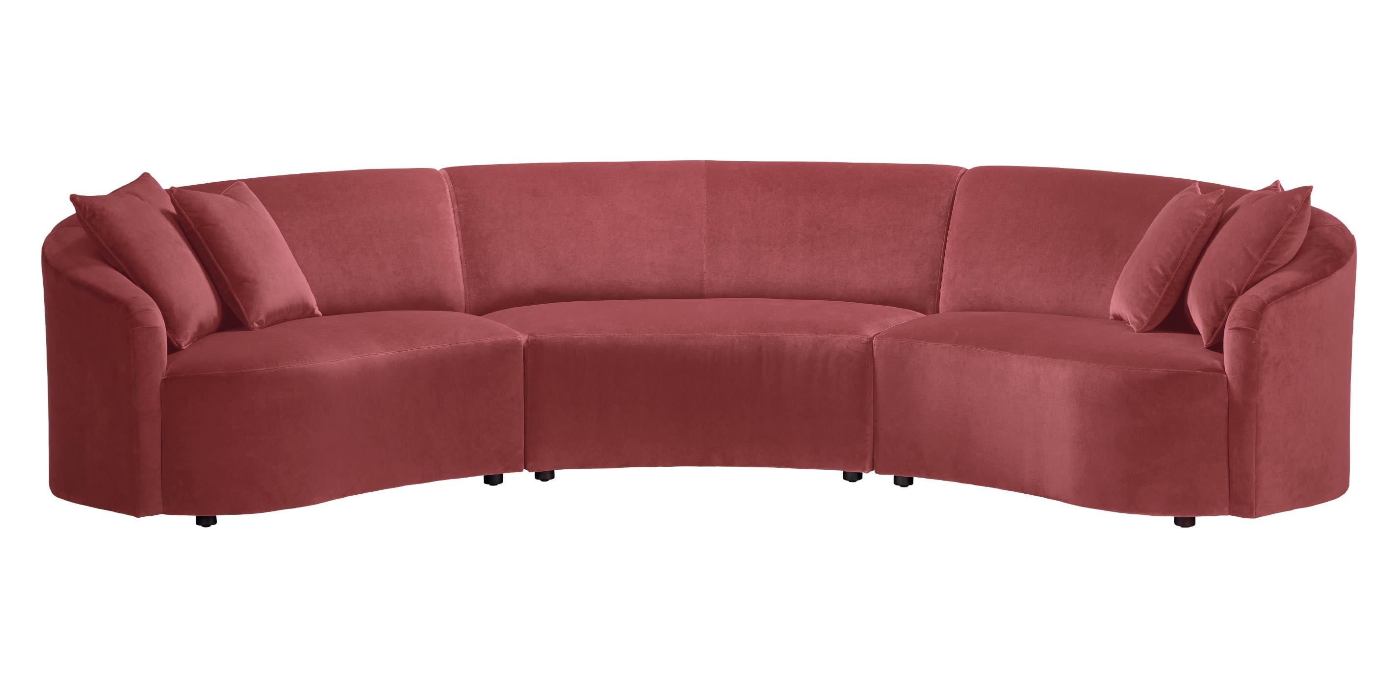 Calista Curved Three-Piece Sectional Sofa | Ethan Allen
