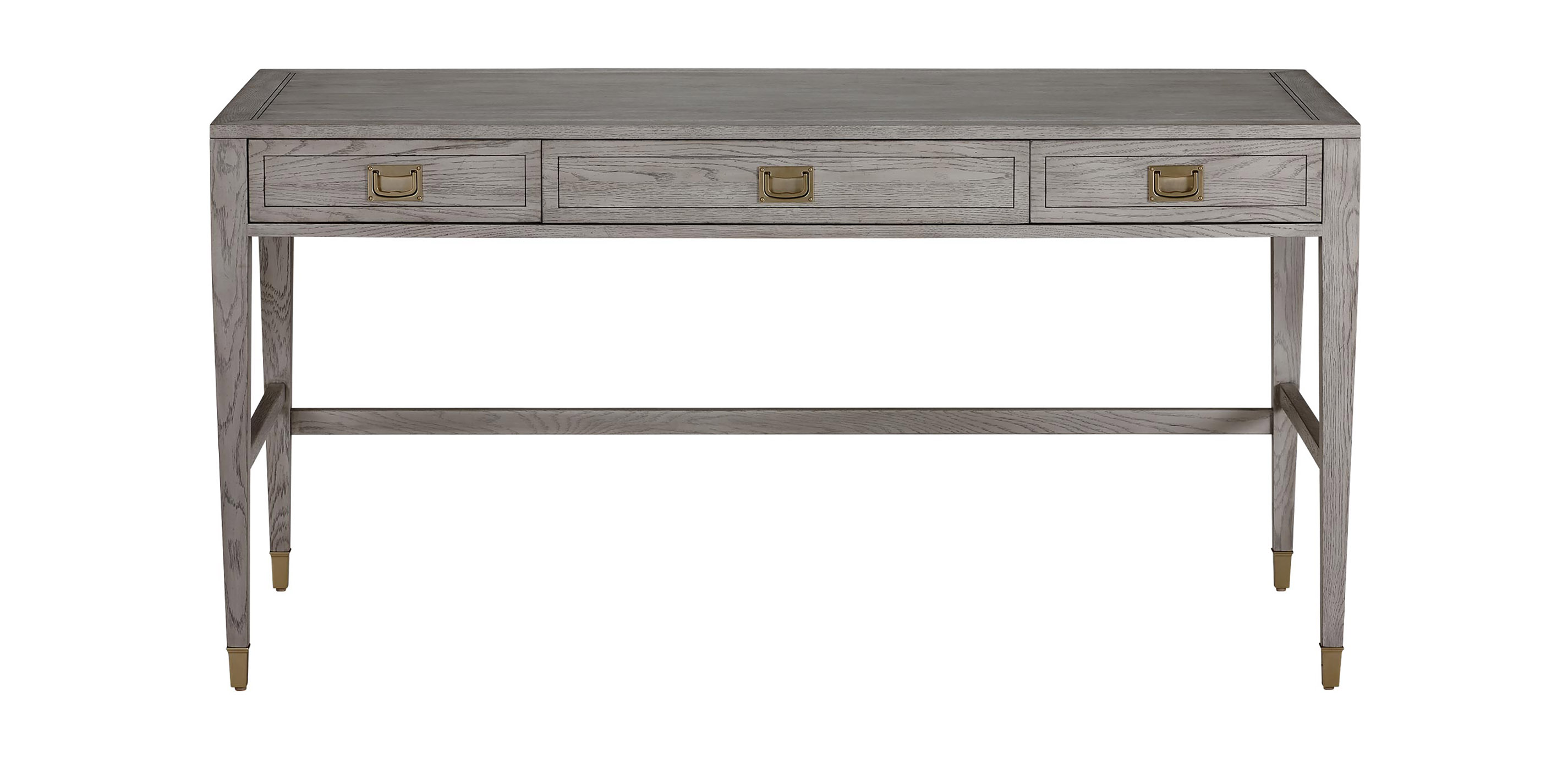 Three Drawer Desk Simple Wooden Desk Ethan Allen