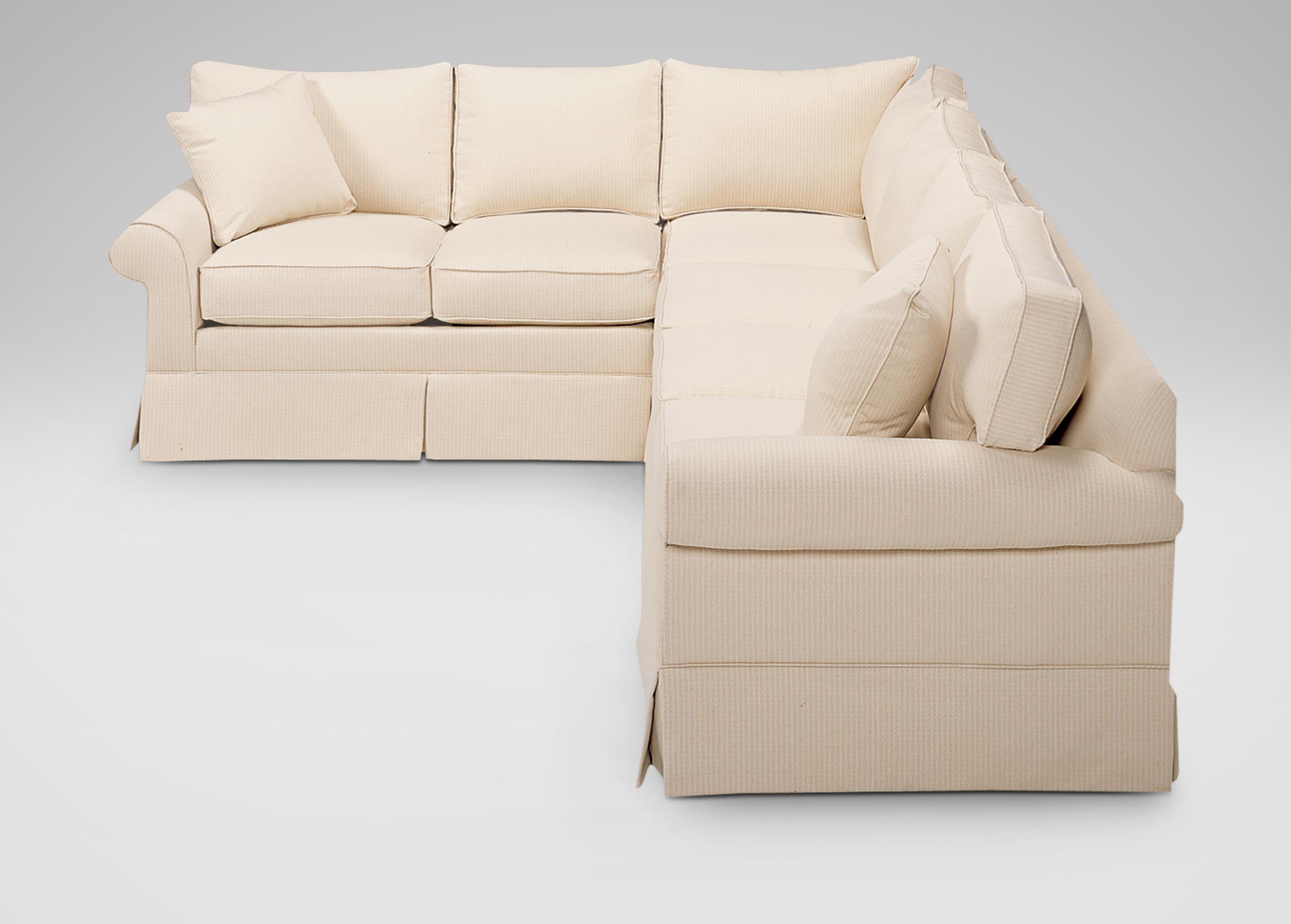 RollArm Skirted Sectional Sectionals