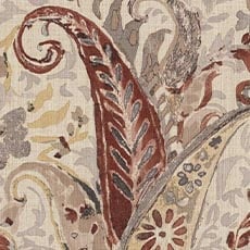Nabry Ruby (39409), large-scale printed paisley swatch Nabry Fabric