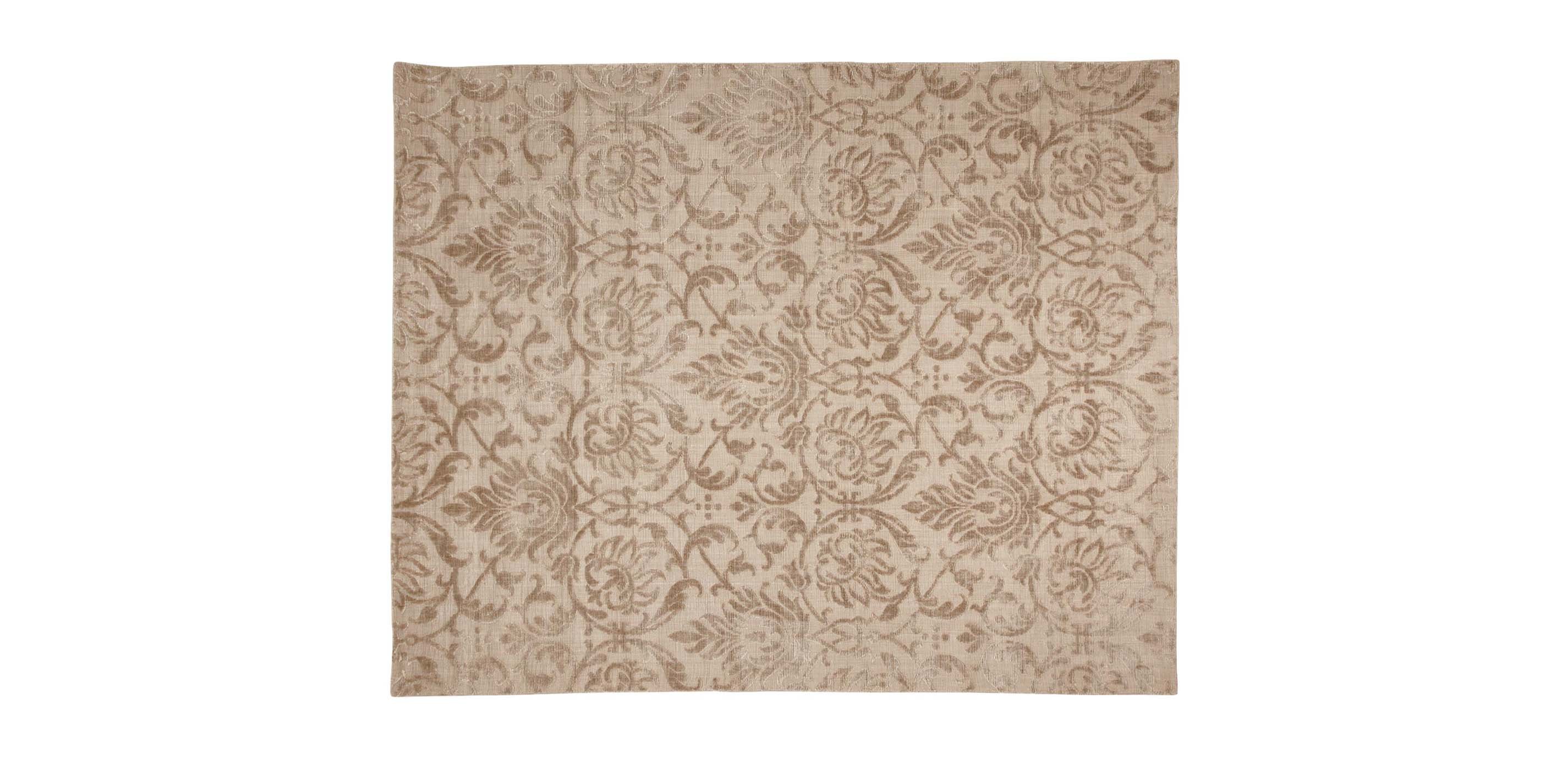 Jacquard Damask Rug, Buff Damask & Floral Rugs Ethan Allen