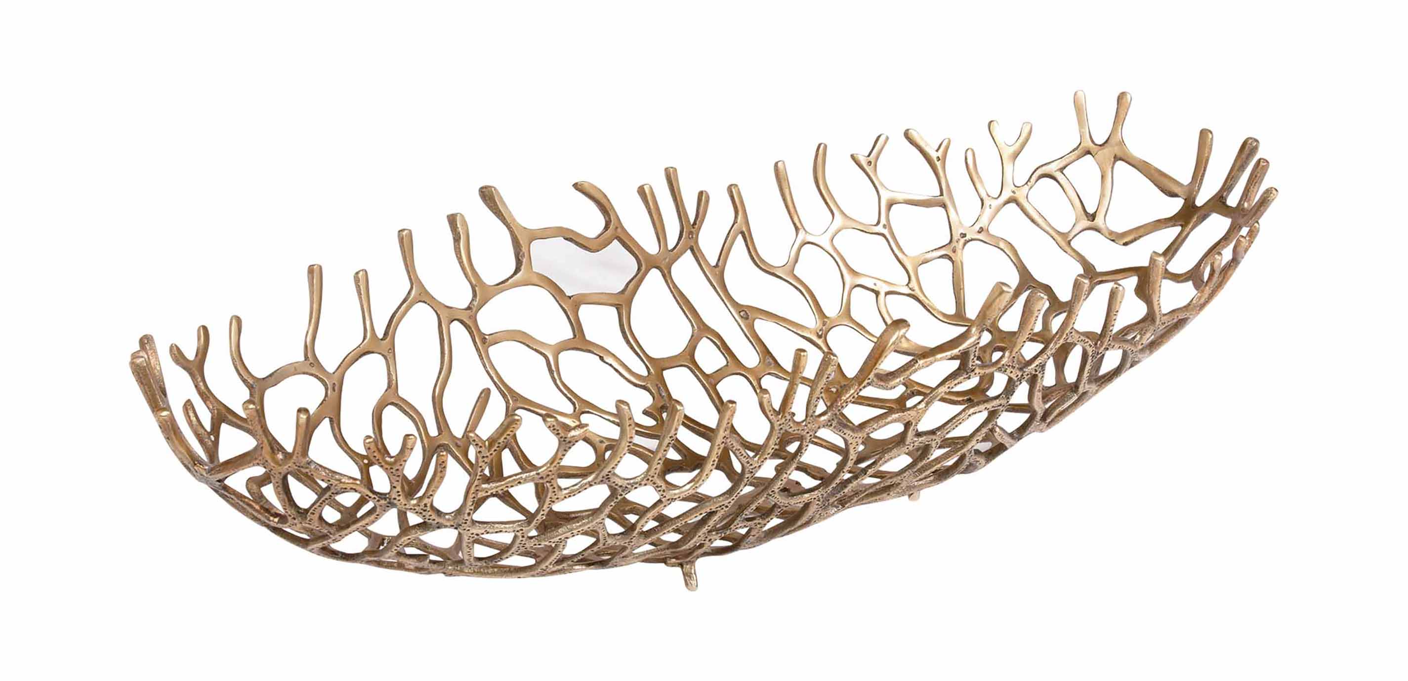 Brass Oval Coral Bowl Bowls Ethan Allen