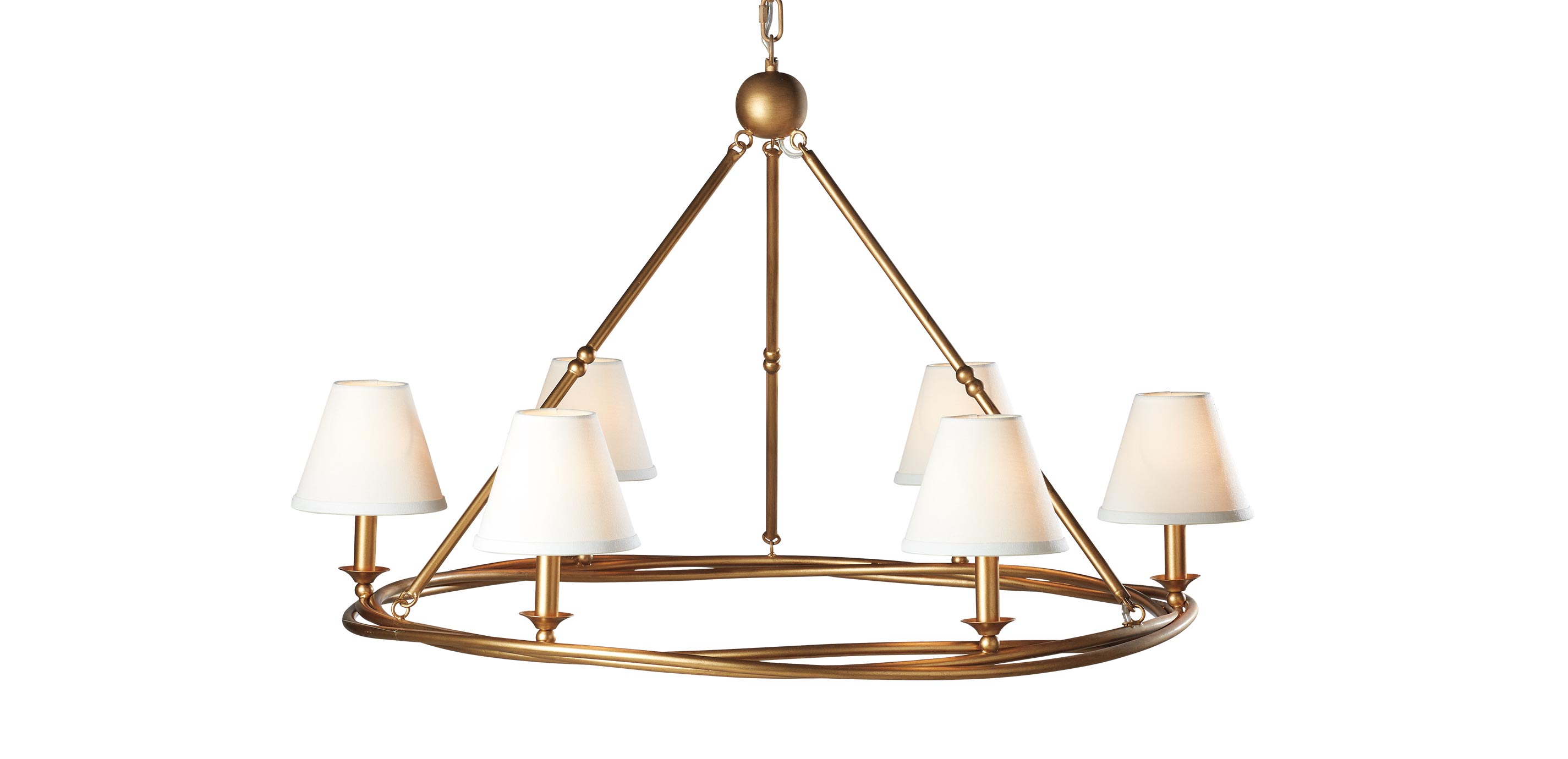 Ethan Allen Chandler Ring Chandelier - Thumbnail 2