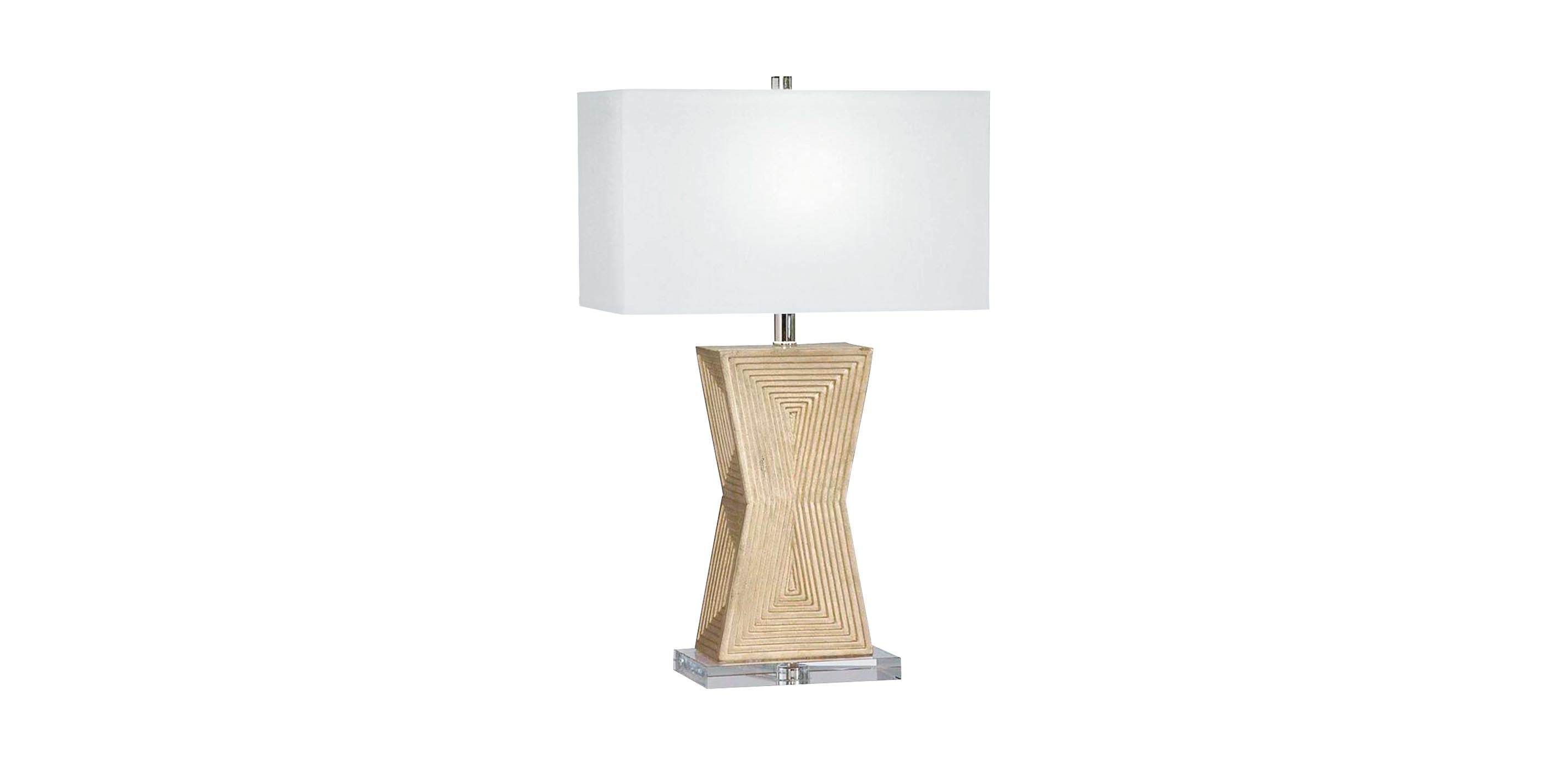 Saxon Geometric Art Deco Table Lamp | Ethan Allen Table Lamps