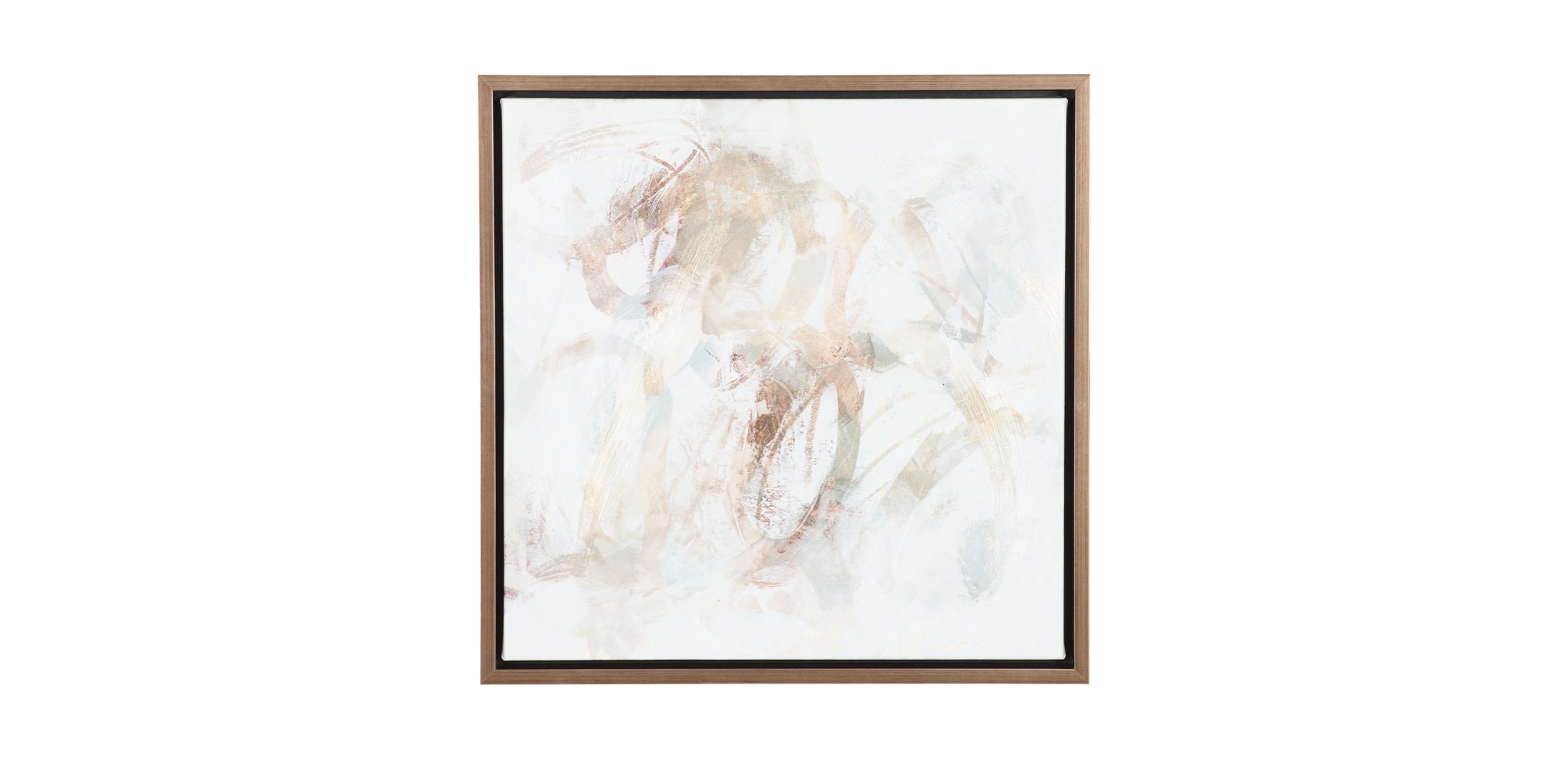Arctic Coil White Abstract Art | Ethan Allen