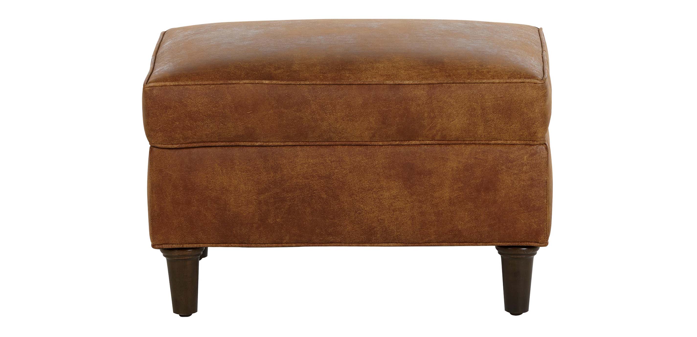 Malone Leather Ottoman Ottomans & Benches Ethan Allen