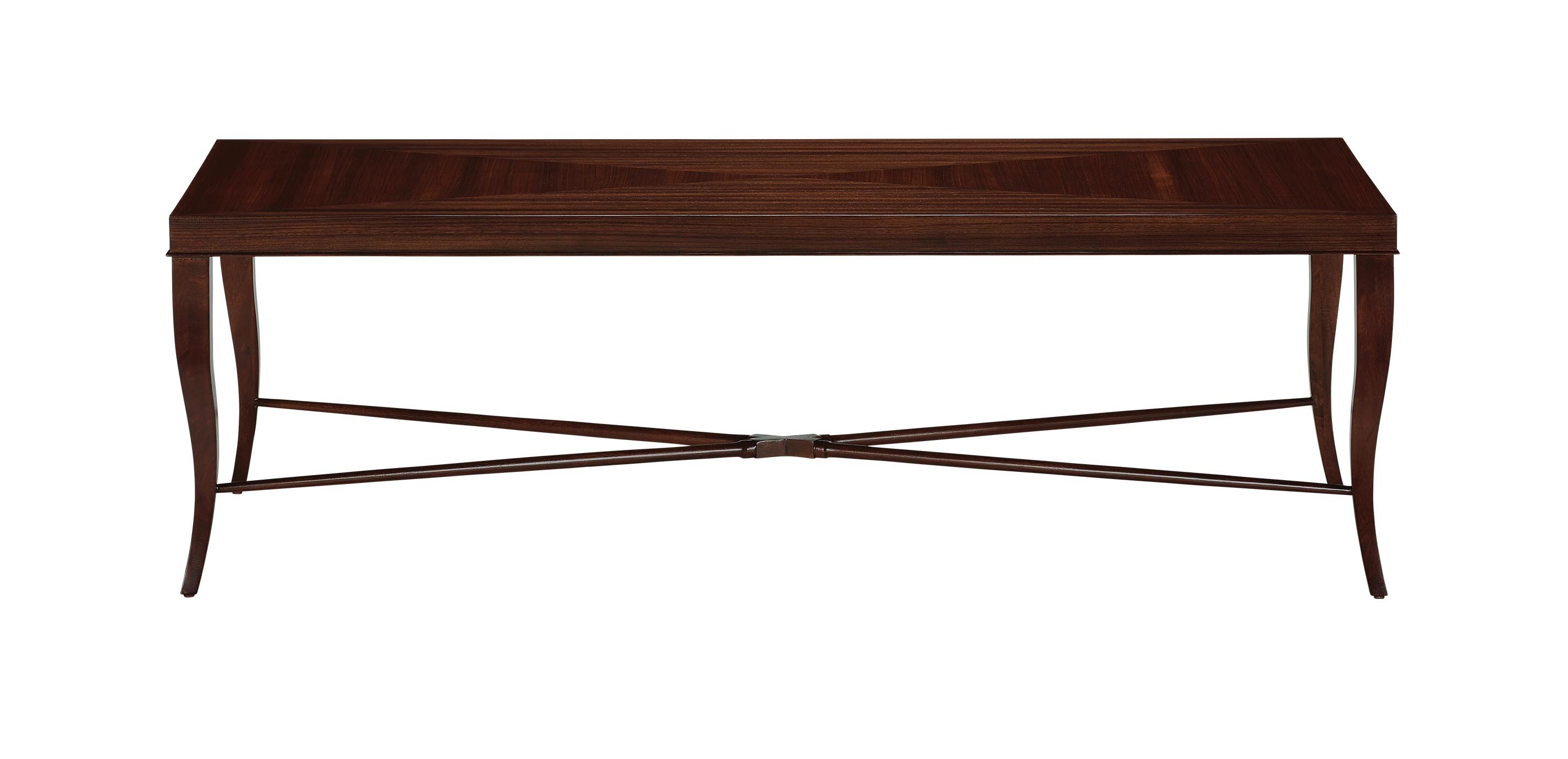 Gracie Rectangular Coffee Table—Mahogany & Zebrawood | Ethan Allen