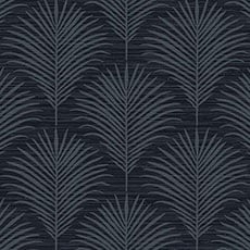 Den Blue/Dark Blue swatch Leafy Wallpaper