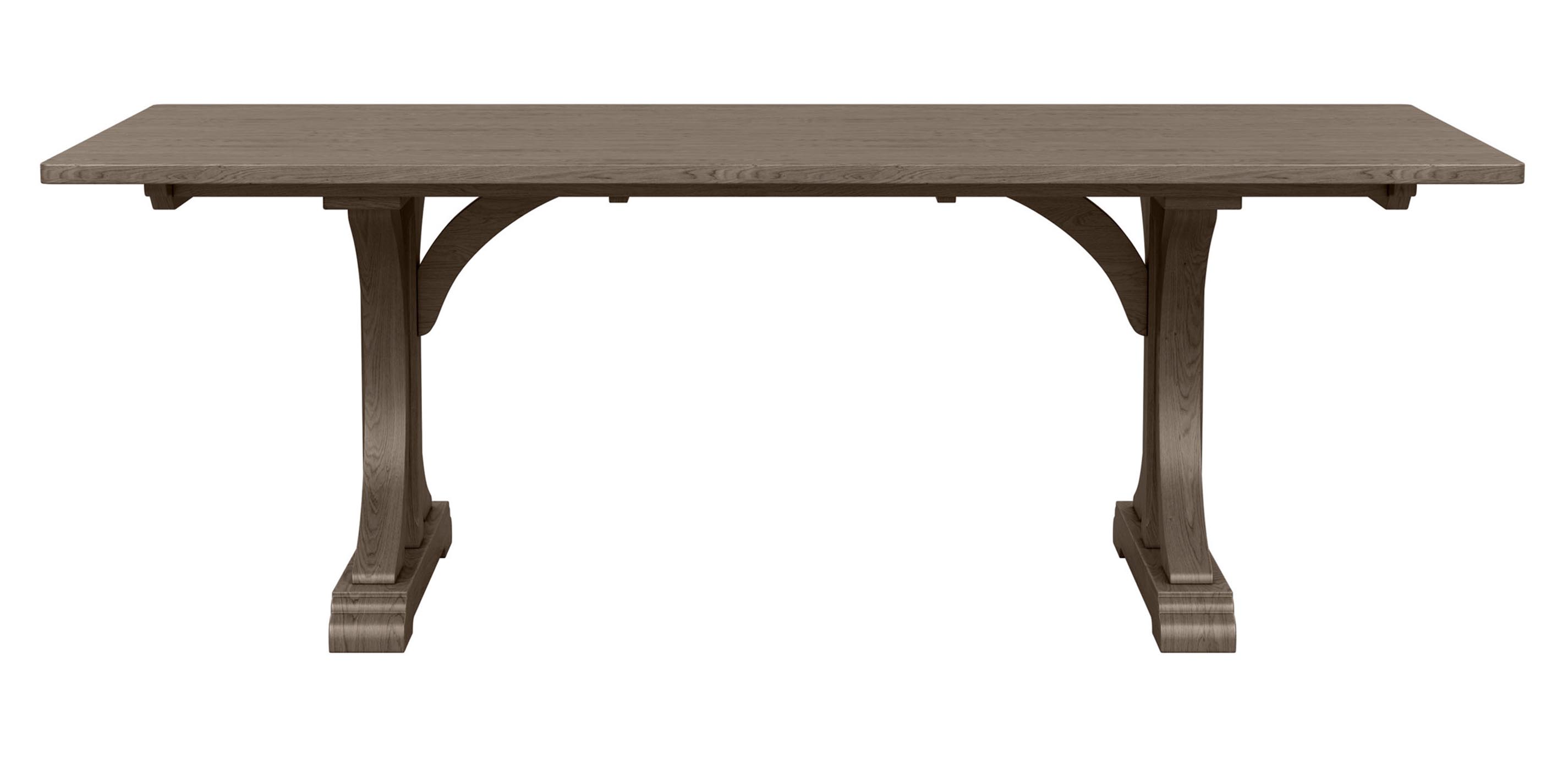 DINING TABLE (S) 3/22まで出品 Corin Rough-Sawn Trestle Dining Table | Ethan Allen