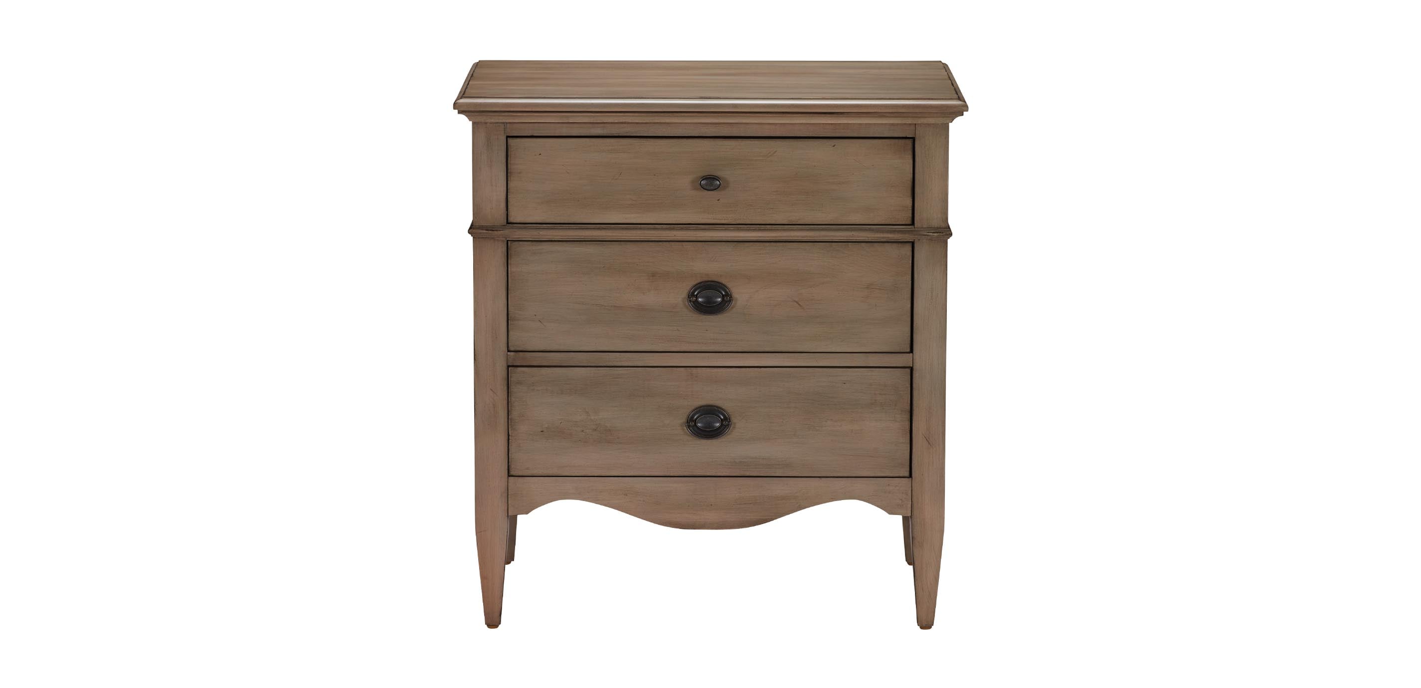 Ehan Allen ナイトテーブル Penrose Night Table | 3-Drawer Night Table | Ethan Allen