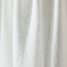 Ivory swatch Sheer Linen Drapery Panel