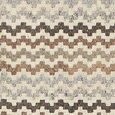 Multi and Natural swatch Flamestitch Modern Geometric Rug
